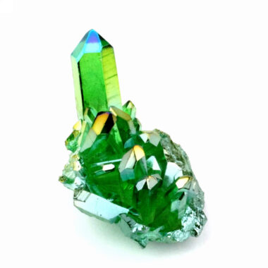 Aqua Angel Aura Bergkristall Stufe grün aus Brasilien Edelsteine Heilsteine bei Wunderstein24
