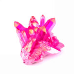 Aqua Angel Aura Bergkristall Stufe pink | rosa aus Brasilien Edelsteine Heilsteine bei Wunderstein24