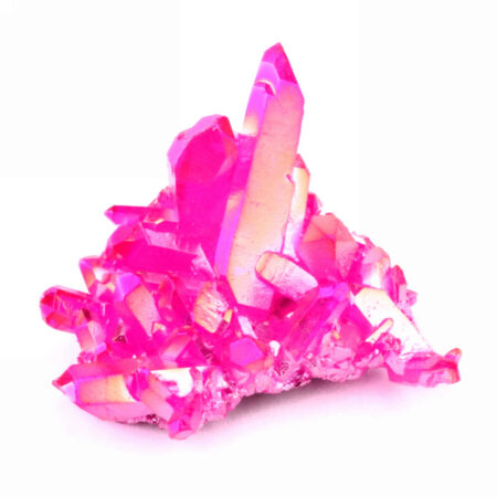 Aqua Angel Aura Bergkristall Stufe pink | rosa aus Brasilien Edelsteine Heilsteine bei Wunderstein24