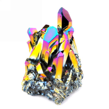 Aqua Angel Aura Bergkristall Stufe rainbow aus Brasilien Edelsteine Heilsteine bei Wunderstein24