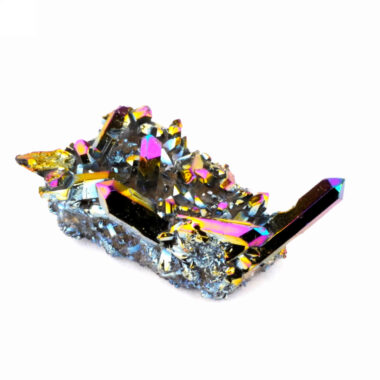 Aqua Angel Aura Bergkristall Stufe rainbow aus Brasilien Edelsteine Heilsteine bei Wunderstein24