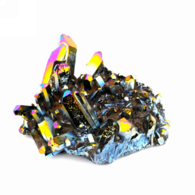 Aqua Angel Aura Bergkristall Stufe rainbow aus Brasilien Edelsteine Heilsteine bei Wunderstein24