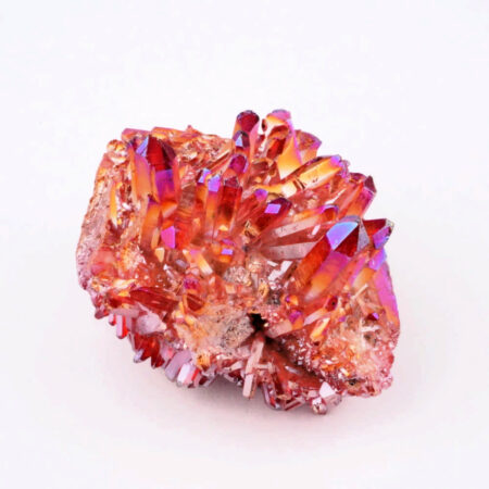 Aqua Angel Aura Bergkristall Stufe rot aus Brasilien Edelsteine Heilsteine bei Wunderstein24