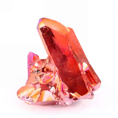 Aqua Angel Aura Bergkristall Stufe rot aus Brasilien Edelsteine Heilsteine bei Wunderstein24