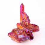 Aqua Angel Aura Bergkristall Stufe rot aus Brasilien Edelsteine Heilsteine bei Wunderstein24