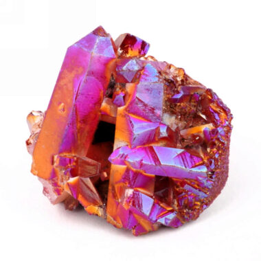 Aqua Angel Aura Bergkristall Stufe rot aus Brasilien Edelsteine Heilsteine bei Wunderstein24