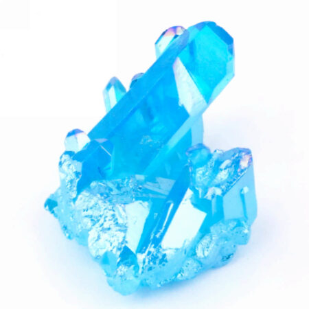 Aqua Angel Aura Bergkristall Stufe türkis aus Brasilien Edelsteine Heilsteine bei Wunderstein24