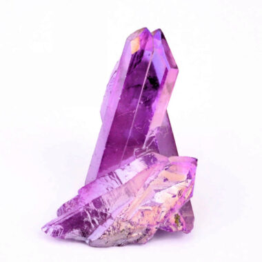 Aqua Angel Aura Bergkristall Stufe lila | violett aus Brasilien Edelsteine Heilsteine bei Wunderstein24