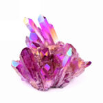 Aqua Angel Aura Bergkristall Stufe lila | violett aus Brasilien Edelsteine Heilsteine bei Wunderstein24