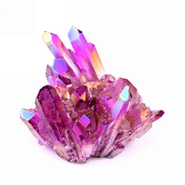 Aqua Angel Aura Bergkristall Stufe lila | violett aus Brasilien Edelsteine Heilsteine bei Wunderstein24