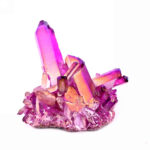 Aqua Angel Aura Bergkristall Stufe lila | violett aus Brasilien Edelsteine Heilsteine bei Wunderstein24