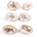 Bergkristall Natur Drusen-Paar Nussgeode Ø 35 – 65 mm Edelsteine Heilsteine bei Wunderstein24