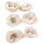 Bergkristall Natur Drusen-Paar Nussgeode Ø 35 – 65 mm Edelsteine Heilsteine bei Wunderstein24