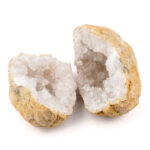 Bergkristall Natur Drusen-Paar Nussgeode Ø 35 – 65 mm Edelsteine Heilsteine bei Wunderstein24