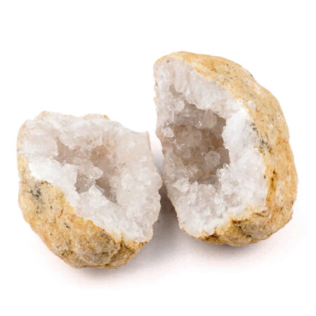 Bergkristall Natur Drusen-Paar Nussgeode Ø 35 – 65 mm Edelsteine Heilsteine bei Wunderstein24