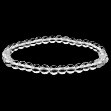 Bergkristall Ø 4,5 mm Kinder Kugel Edelstein Armband flexibel und dehnbar Edelsteine Heilsteine bei Wunderstein24