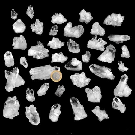 kleine Bergkristall Stufen, Gruppen und Spitzen | 5 – 50 g je Stufe Edelsteine Heilsteine bei Wunderstein24