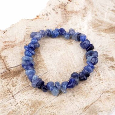Aventurin blau | Blauquarz Kinder Edelstein Armband flexibel und dehnbar Edelsteine Heilsteine bei Wunderstein24