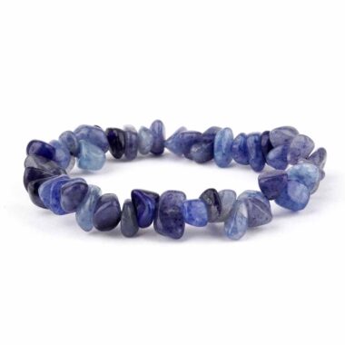 Aventurin blau | Blauquarz Kinder Edelstein Armband flexibel und dehnbar Edelsteine Heilsteine bei Wunderstein24