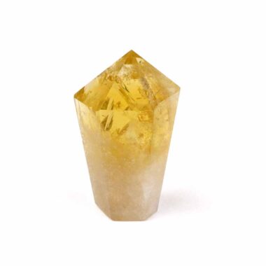 Citrin Natur Spitze Höhe 44 mm transparent aus Brasilien in bester Farbe Edelsteine Heilsteine bei Wunderstein24