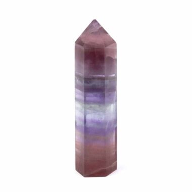 Fluorit Spitze poliert lila | bunt Höhe 88 mm in bester Qualität Edelsteine Heilsteine bei Wunderstein24