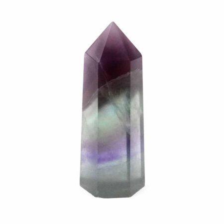Fluorit Spitze poliert lila | bunt Höhe 66 mm in bester Qualität Edelsteine Heilsteine bei Wunderstein24