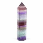 Fluorit Spitze poliert lila | bunt Höhe 97 mm in bester Qualität Edelsteine Heilsteine bei Wunderstein24