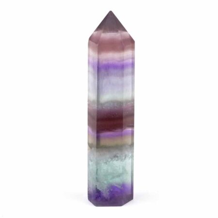 Fluorit Spitze poliert lila | bunt Höhe 97 mm in bester Qualität Edelsteine Heilsteine bei Wunderstein24