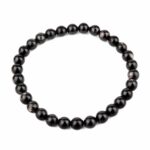 Hypersthen Ø 6 mm Kugel | Perlen Armband flexibel und dehnbar Edelsteine Heilsteine bei Wunderstein24