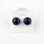 Perle weiß | Süßwasser Ø ca. 8 mm Kugel Ohrstecker Paar versilbert Edelsteine Heilsteine bei Wunderstein24