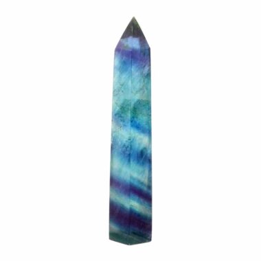 Regenbogen Fluorit blau Spitze Höhe 96 mm in bester Qualität Edelsteine Heilsteine bei Wunderstein24