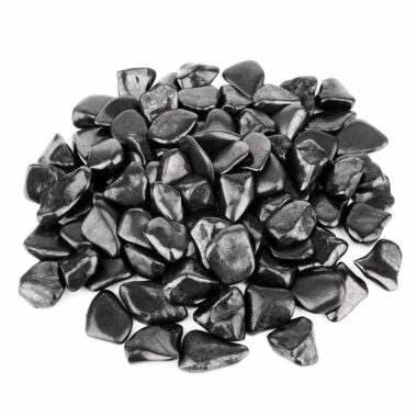 Schungit Trommelsteine Ø ca. 20 – 30 mm Edelsteine Heilsteine bei Wunderstein24