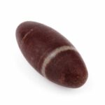 Shiva Lingam Heilstein Länge 75 mm vom Fluß Narmada in Indien Energiestein Edelsteine Heilsteine bei Wunderstein24