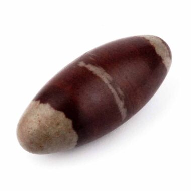 Shiva Lingam Heilstein Länge 77 mm vom Fluß Narmada in Indien Energiestein Edelsteine Heilsteine bei Wunderstein24