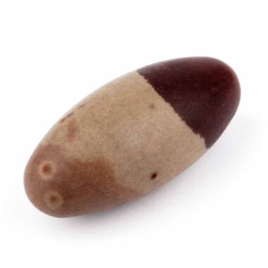Shiva Lingam Heilstein Länge 77 mm vom Fluß Narmada in Indien Energiestein Edelsteine Heilsteine bei Wunderstein24