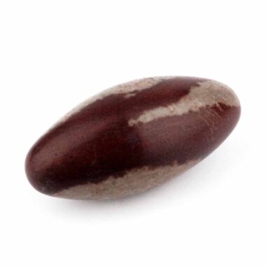 Shiva Lingam Heilstein Länge 82 mm vom Fluß Narmada in Indien Energiestein Edelsteine Heilsteine bei Wunderstein24
