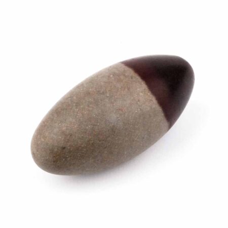 Shiva Lingam Heilstein Länge 80 mm vom Fluß Narmada in Indien Energiestein Edelsteine Heilsteine bei Wunderstein24
