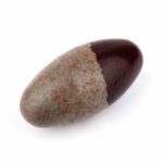 Shiva Lingam Heilstein Länge 81 mm vom Fluß Narmada in Indien Energiestein Edelsteine Heilsteine bei Wunderstein24
