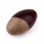 Shiva Lingam Heilstein Länge 77 mm vom Fluß Narmada in Indien Energiestein Edelsteine Heilsteine bei Wunderstein24