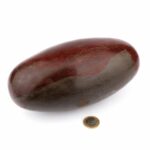 großer Shiva Lingam Heilstein Länge 199 mm vom Fluß Narmada in Indien Energiestein Edelsteine Heilsteine bei Wunderstein24