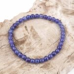 Tansanit Ø 5 mm Kugel Armband flexibel und dehnbar in bester Qualität und Farbe Edelsteine Heilsteine bei Wunderstein24