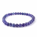 Tansanit Ø 5 mm Kugel Armband flexibel und dehnbar in bester Qualität und Farbe Edelsteine Heilsteine bei Wunderstein24