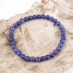 Tansanit Ø 6 mm Kugel Armband flexibel und dehnbar in bester Qualität und Farbe Edelsteine Heilsteine bei Wunderstein24