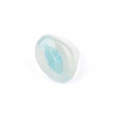 Topas Natur blau Handschmeichler | Trommelstein in bester Farbe Edelsteine Heilsteine bei Wunderstein24