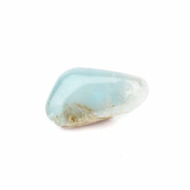 Topas Natur blau Handschmeichler | Trommelstein in bester Farbe Edelsteine Heilsteine bei Wunderstein24