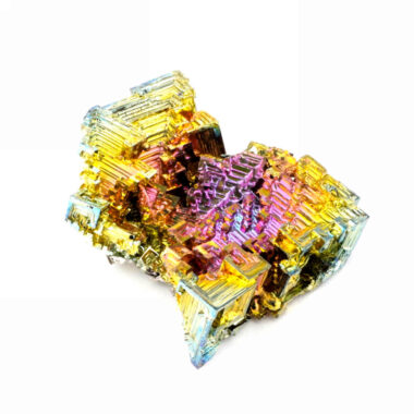 Wismut (Bismuth) Kristall Stufe in einzigartiger Qualität & Farbe Edelsteine Heilsteine bei Wunderstein24