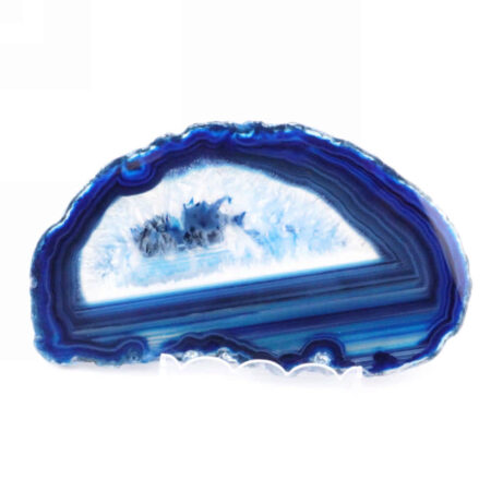 Achatscheibe poliert blau Ø 101 mm aus Brasilien in bester Farbe Edelsteine Heilsteine bei Wunderstein24