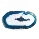 XXL Achatscheibe poliert blau Ø 330 mm aus Brasilien in bester Farbe Edelsteine Heilsteine bei Wunderstein24