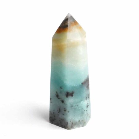 Amazonit Spitze Höhe 76 mm aus Madagaskar in schöner Farbe Edelsteine Heilsteine bei Wunderstein24