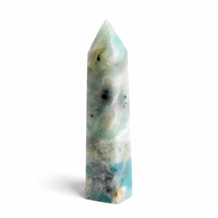 Amazonit Spitze Höhe 83 mm aus Madagaskar in schöner Farbe Edelsteine Heilsteine bei Wunderstein24